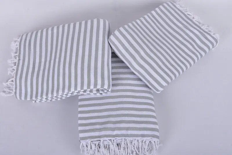 Organic Throw, Woven Blanket, Bachelorette Party Favors, 104x76 Cotton Striped Towel, Organic Beach Blanket, Throw Blanket, Best Friend Gift Ideas - 6