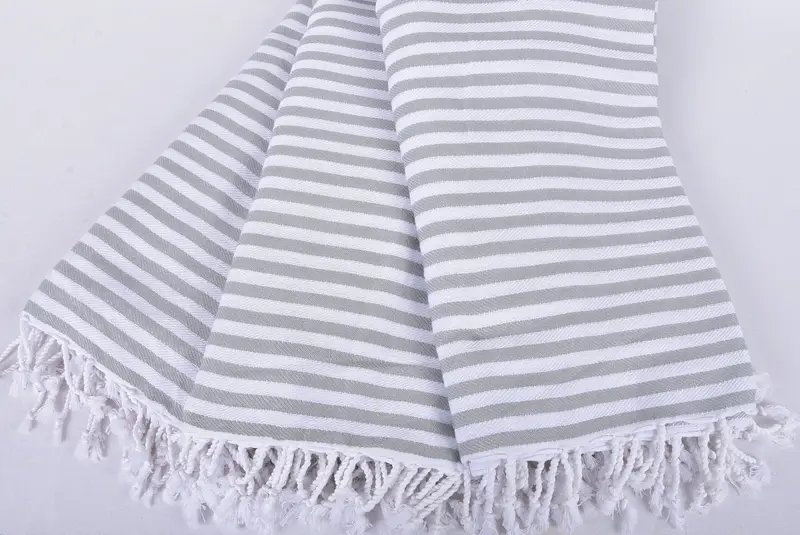 Organic Throw, Woven Blanket, Bachelorette Party Favors, 104x76 Cotton Striped Towel, Organic Beach Blanket, Throw Blanket, Best Friend Gift Ideas - 4