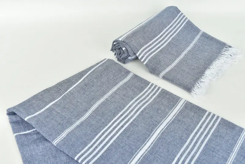68x36 Cotton Striped Towel, Sand-free towel, Personalized Beach Towel, Custom Wedding Gift From Bridesmaid, Gift For Boyfriend, Lightweight towel - 7