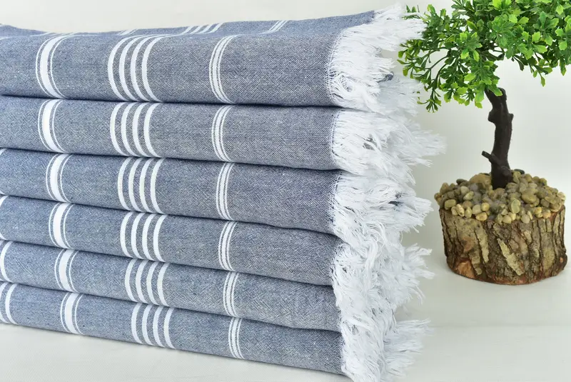 68x36 Cotton Striped Towel, Sand-free towel, Personalized Beach Towel, Custom Wedding Gift From Bridesmaid, Gift For Boyfriend, Lightweight towel - 3
