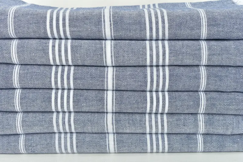 68x36 Cotton Striped Towel, Sand-free towel, Personalized Beach Towel, Custom Wedding Gift From Bridesmaid, Gift For Boyfriend, Lightweight towel - 2