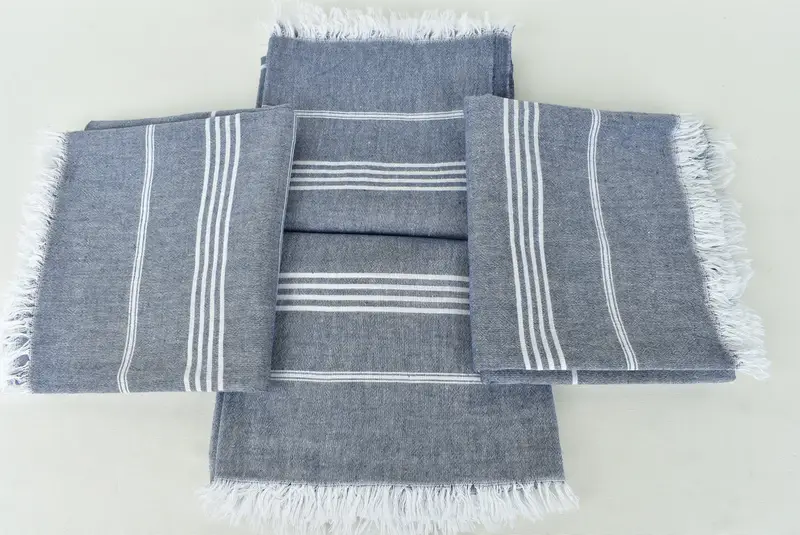68x36 Cotton Striped Towel, Sand-free towel, Personalized Beach Towel, Custom Wedding Gift From Bridesmaid, Gift For Boyfriend, Lightweight towel - 6