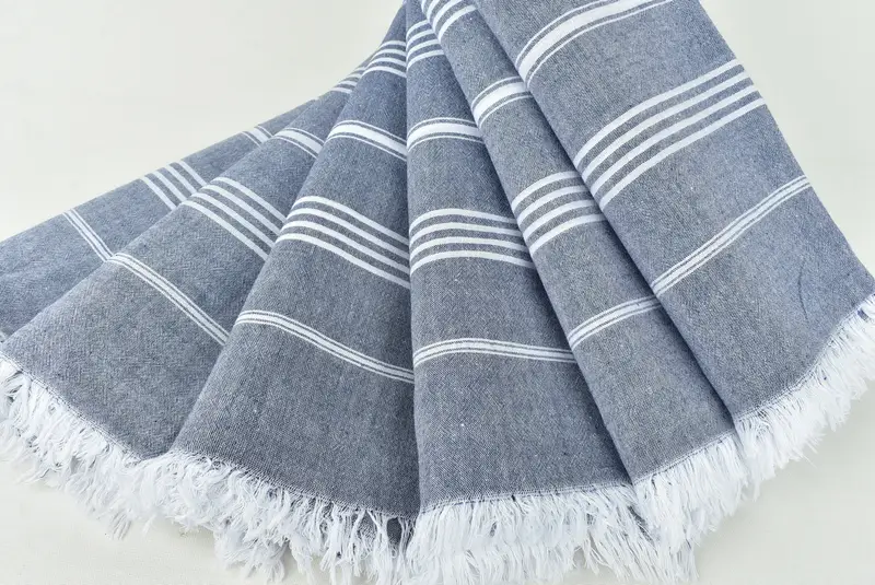 68x36 Cotton Striped Towel, Sand-free towel, Personalized Beach Towel, Custom Wedding Gift From Bridesmaid, Gift For Boyfriend, Lightweight towel - 4