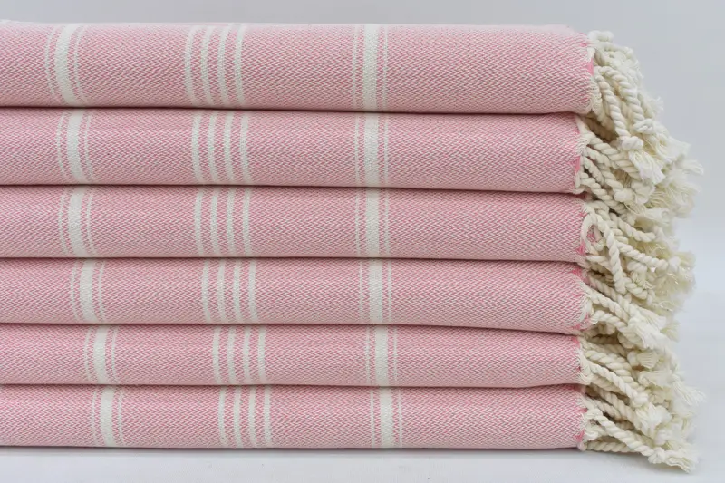 Turkish Beach Towel Bulk, Birthday Gift, Embroidered Towel, Personalized Wedding Gift, 70x40 Cotton Striped Towel, Bridal Shower Favors