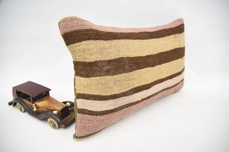 12x20 Brown Cushion Case, Vintage Throw Pillow Sham, Home Decor Pillow, Pillow Cover, Vintage Pillow, Antique Pillows, Bright Pillow Sham - 2