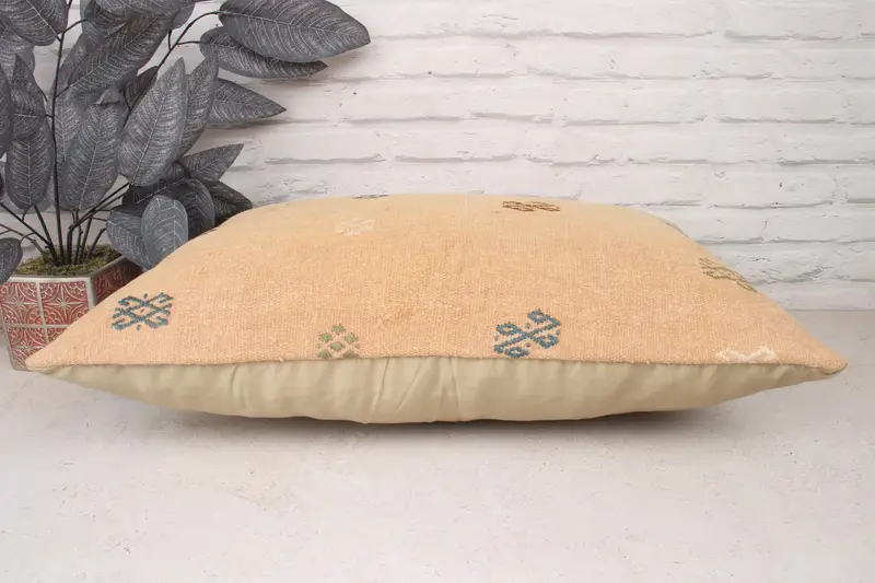 Pillow for Sofa, Home Decor Pillow, Pillow Sham, Personalized Gift Pillow Cushion Case, 16x24 Beige Cushion Case, Turkish Pillow, Art Deco Pillow - 5