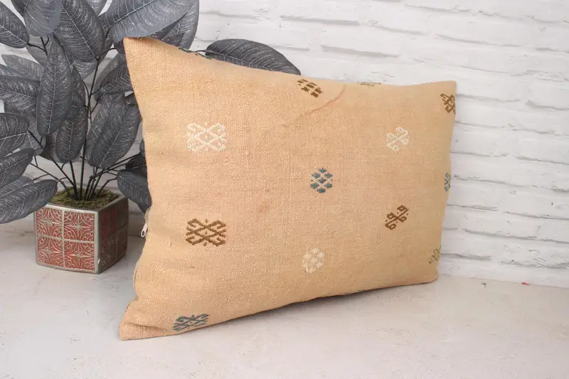 Pillow for Sofa, Home Decor Pillow, Pillow Sham, Personalized Gift Pillow Cushion Case, 16x24 Beige Cushion Case, Turkish Pillow, Art Deco Pillow - 3