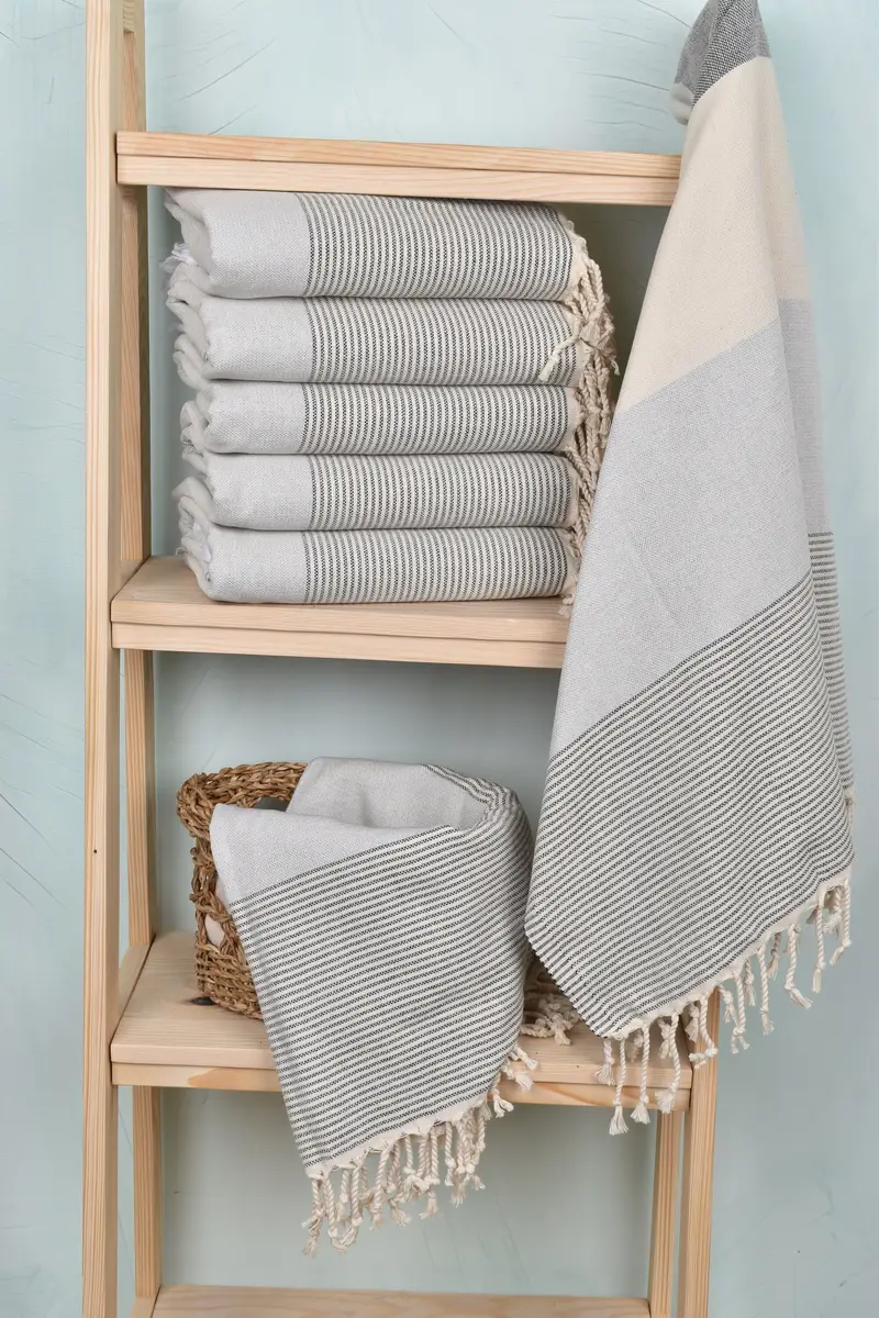 Luxury towel, Turkish towel, 70x40 Cotton Striped Towel, Wedding Gift For Bride, Cute Beach Towel, Bachelorette Party Gift, Bachelorette Party Gifts - 3
