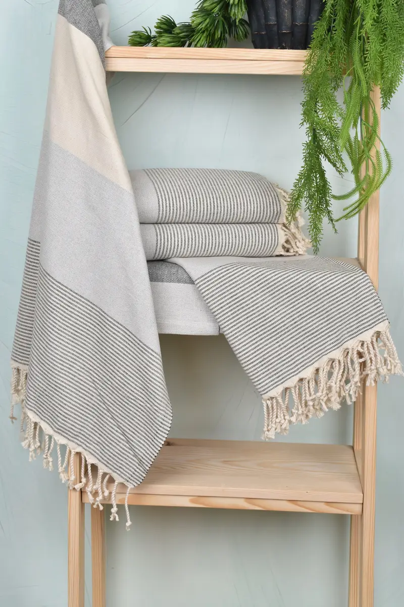 Luxury towel, Turkish towel, 70x40 Cotton Striped Towel, Wedding Gift For Bride, Cute Beach Towel, Bachelorette Party Gift, Bachelorette Party Gifts - 6