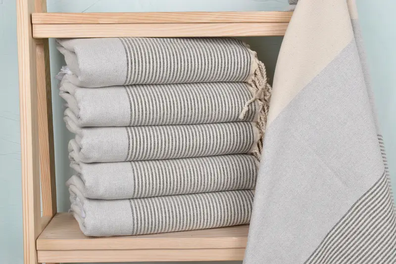 Luxury towel, Turkish towel, 70x40 Cotton Striped Towel, Wedding Gift For Bride, Cute Beach Towel, Bachelorette Party Gift, Bachelorette Party Gifts - 1