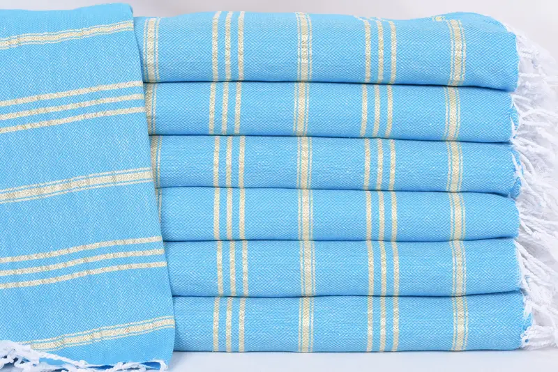 Ev dekor için hediye, Noel hediyeleri, küçük banyo havlu, yaz havlu, monogramlı el havlu, gelin hediyeleri, 40x24 pamuklu çizgili havlu, düğün hediyesi - 1