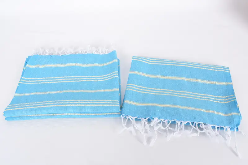 Ev dekor için hediye, Noel hediyeleri, küçük banyo havlu, yaz havlu, monogramlı el havlu, gelin hediyeleri, 40x24 pamuklu çizgili havlu, düğün hediyesi - 7