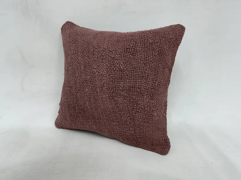 16x16 Purple Pillow, Kilim Cushion Sham, Kilim Pillow Cover, Luxury Pillow Case, Square Throw Pillow, Turkish Kilim Pillow, Pillow Cover - 4