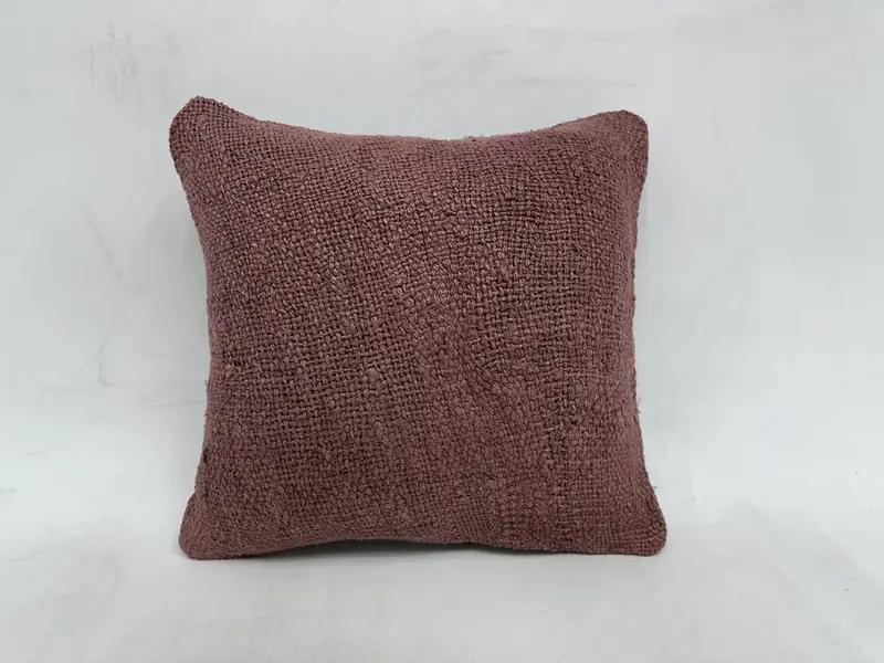 16x16 Purple Pillow, Kilim Cushion Sham, Kilim Pillow Cover, Luxury Pillow Case, Square Throw Pillow, Turkish Kilim Pillow, Pillow Cover - 1