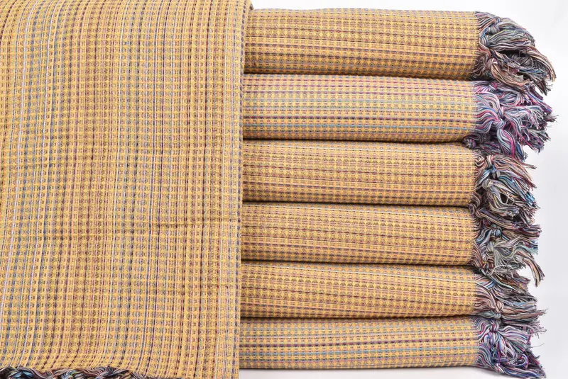 Gift For The Home Decor, Woven Blanket, Couch Blanket, Wedding Favors, 92x88 Cotton Geometric Towel, Custom Blanket, Turkish Blanket Throw - 1