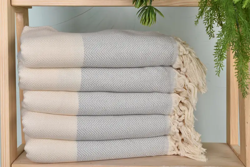 Pool Towels, Beach Towel Bulk, Personalized Wedding Gift, Welcome Wedding Gift, Monogram Towels, Turkish Towel USA, 70x40 Cotton Herringbone Towel - 1