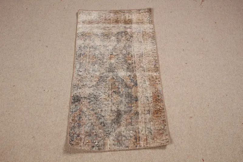 1.7x3.2 ft Halı, Küçük Türk Halısı, Kahverengi Oushak İkat Halısı - 1
