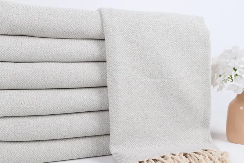 Custom Wedding Towel, Beach towel, Wedding Towel, Handmade Gift, Custom Gift, Kids Beach Towel, 70x40 Cotton Herringbone Towel, Cotton towel - 2