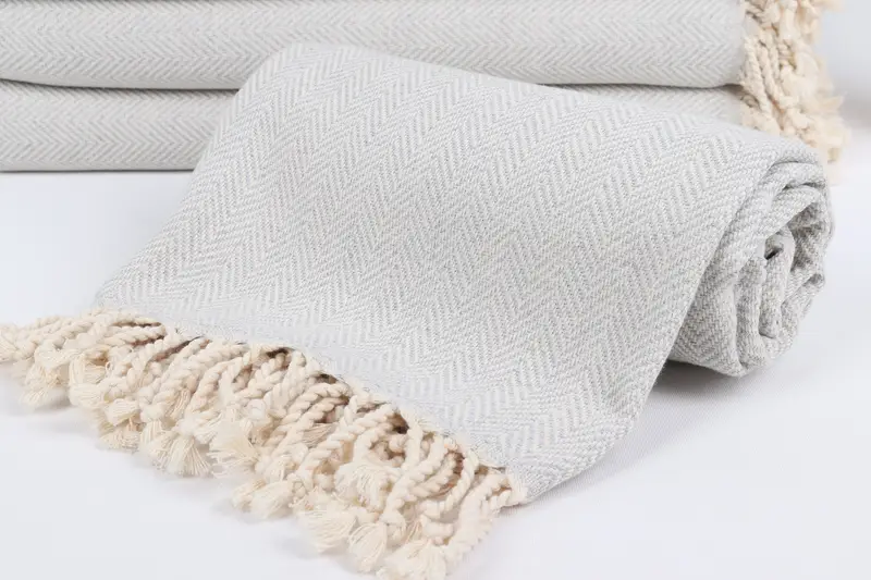 Custom Wedding Towel, Beach towel, Wedding Towel, Handmade Gift, Custom Gift, Kids Beach Towel, 70x40 Cotton Herringbone Towel, Cotton towel - 4