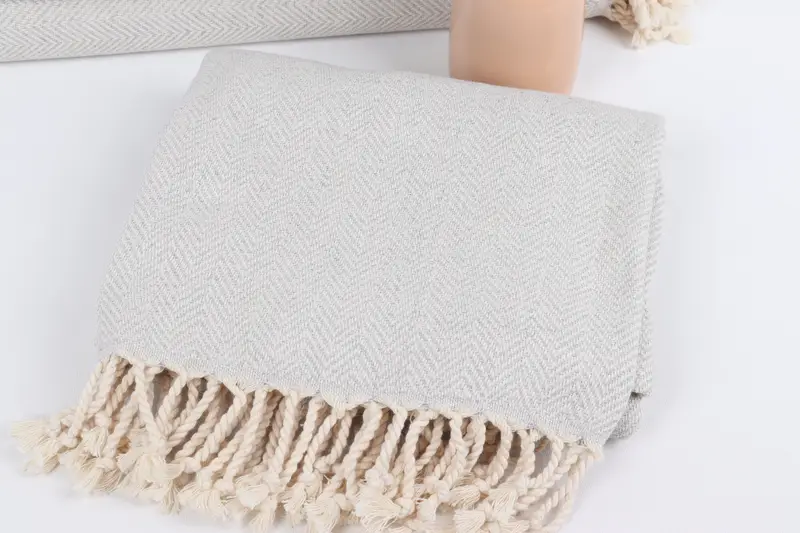 Custom Wedding Towel, Beach towel, Wedding Towel, Handmade Gift, Custom Gift, Kids Beach Towel, 70x40 Cotton Herringbone Towel, Cotton towel - 5
