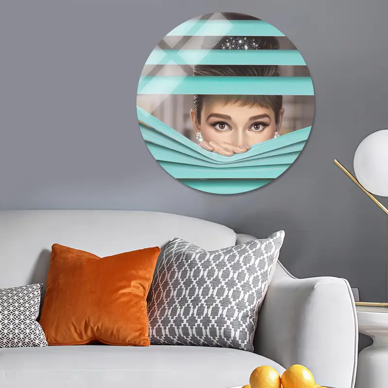 Şık Kız Odası için Modern Lüks Audrey POP ART Kanvas