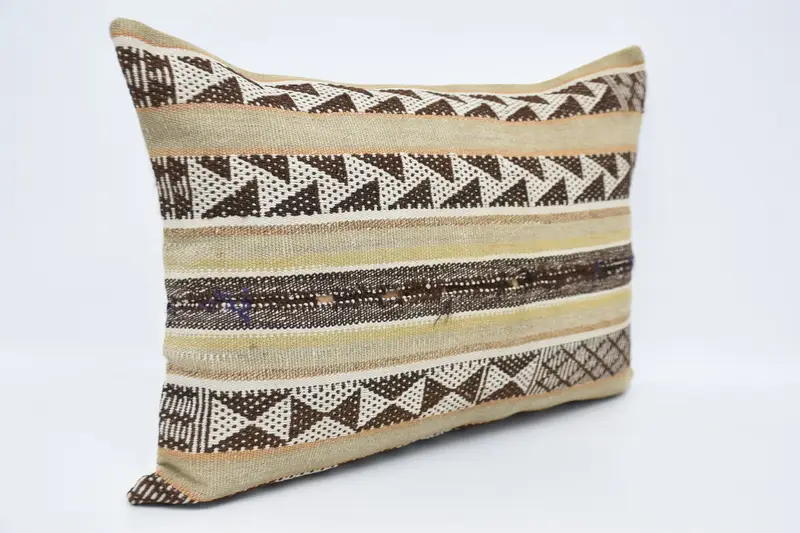 Pastel Pillow Sham, Vintage Pillow, Pillow for Couch, Antique Pillows, 20x28 Brown Cushion, Handmade Throw Cushion, Pillow Cover - 3