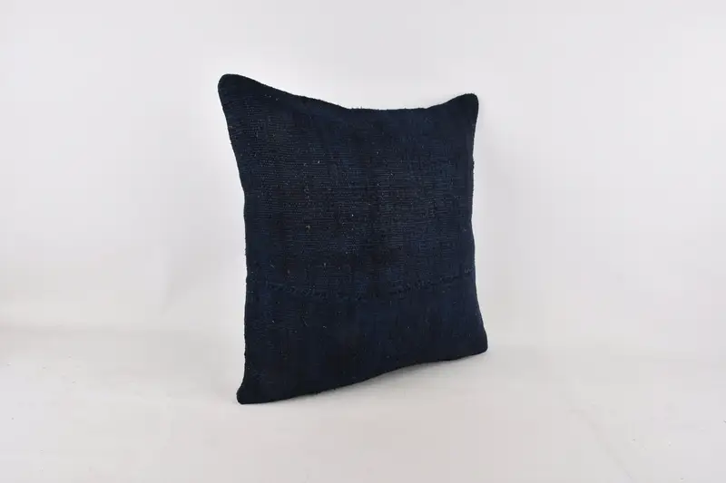 Throw Kilim Pillow, 24x24 Blue Pillow, Pillow Sham, Turkish Pillow, Kilim Pillow Cover, Garden Pillow Case, Decorative Cushion, Bright Pillow Cover - 2