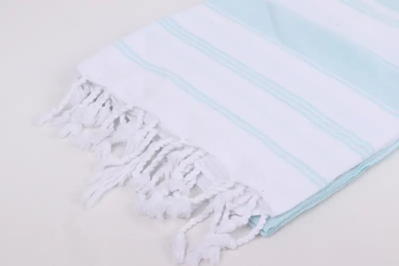 Wedding Gift For Bride, 70x40 Cotton Striped Towel, Turkish Towel Beach, Embroidered Towel, Embroidered Beach Towel, Lightweight Turkish towel - 7