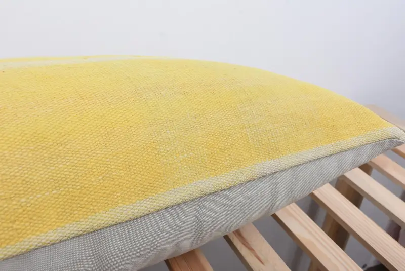 Vintage Kilim Pillow, Antique Pillows, 16x48 Yellow Cushion Case, Pastel Pillow, Ethnical Kilim Rug Pillow, Designer Throw Pillow, Cushion Cover - 7