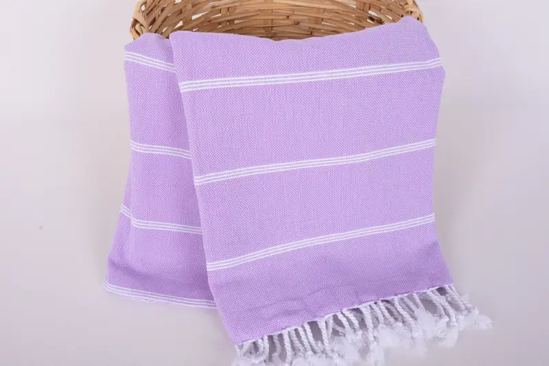 Lightweight towel, Thin towel, Personalised Gift, Custom Towel, Bachelorette Beach Towel, 70x40 Cotton Striped Towel, Family Gift Basket - 5