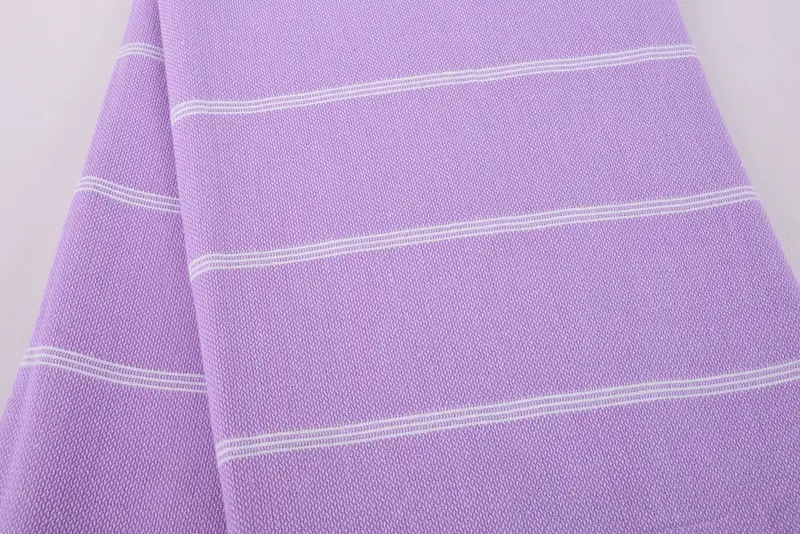 Lightweight towel, Thin towel, Personalised Gift, Custom Towel, Bachelorette Beach Towel, 70x40 Cotton Striped Towel, Family Gift Basket - 4