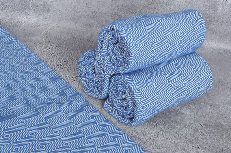 Thin towel, Welcome Wedding Gift, Quick-dry peshtemal, Mexico Bachelorette Party Gifts, 70x40 Cotton Zigzag Diamond Towel, Turkish bath towel - 8