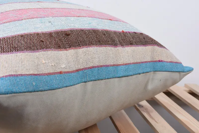 Cushion Cover, Anatolian Pillow Case, 24x24 Purple Pillow, Vintage Pillow, Customized Pillow Case, Vintage Kilim Pillow, Pillow for Couch - 7