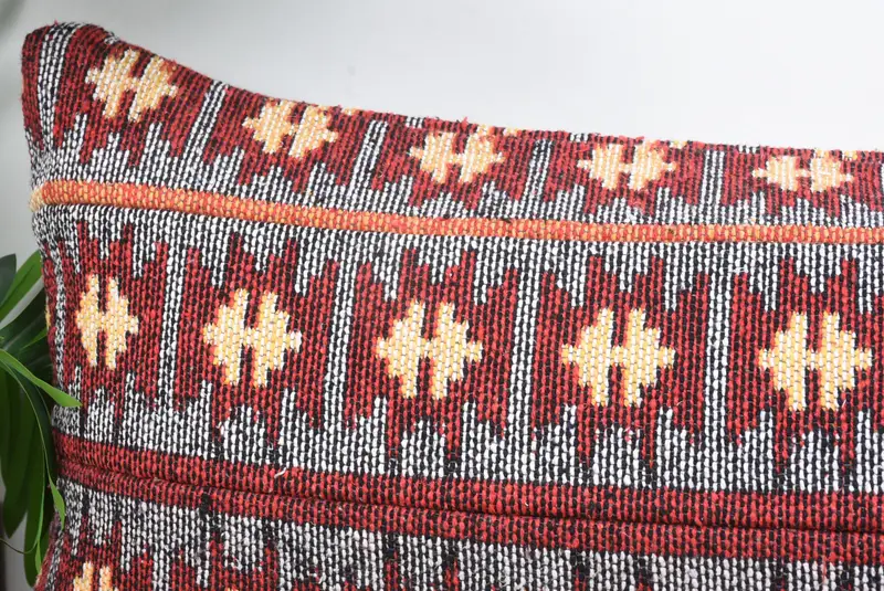 Boho Pillow Sham Cover, Toss Pillow Sham, Kilim Pillow, Cushion Cover, 16x43 White Pillow Case, Custom Pillow, Meditation Cushion Case, Gift Pillow - 2