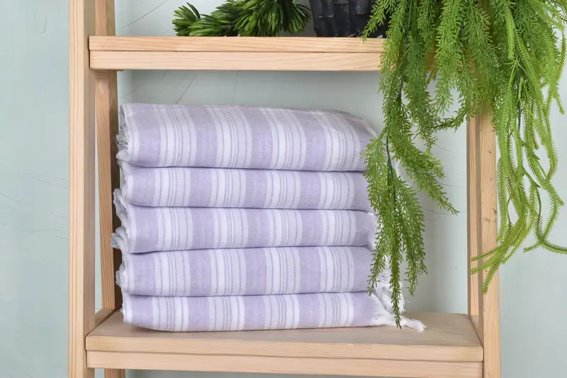 Scarf Towel, Bath towel, Monogram Beach Towel, Wedding Shower Gift, Luxury Turkish peshtemal beach towel, Travel towel, 70x40 Cotton Striped Towel - 1