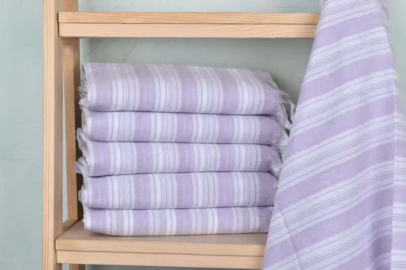 Scarf Towel, Bath towel, Monogram Beach Towel, Wedding Shower Gift, Luxury Turkish peshtemal beach towel, Travel towel, 70x40 Cotton Striped Towel - 2