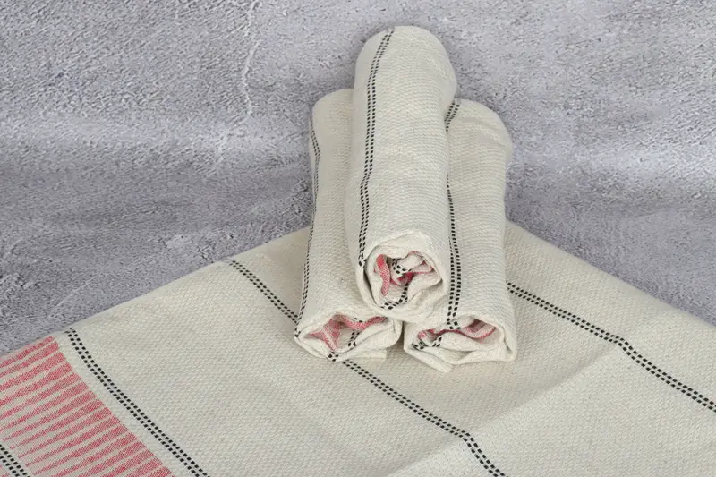 Bathroom Hand Towel, 40x20 Linen Striped Towel, Spooky Bachelorette Party Gifts, Turkish Tea Towel, Personalized Hand Towel, Kitchen Towel - 7