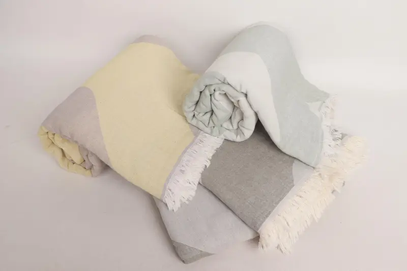 Family Gift Basket, Boho Throw Blankets, Decorative Blanket, 96x84 Cotton Honeycomb Towel, Bachelorette Party Favor, Monogram Blanket, Organic Throw - 5