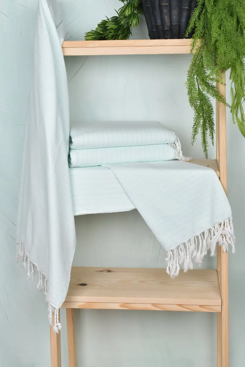 Decorative Towel, 70x40 Bamboo Striped Towel, Bath towel, Gym Towel, Customized Turkish Towel, Turkish Towel Beach, Bathroom Towel, Beach towel - 6
