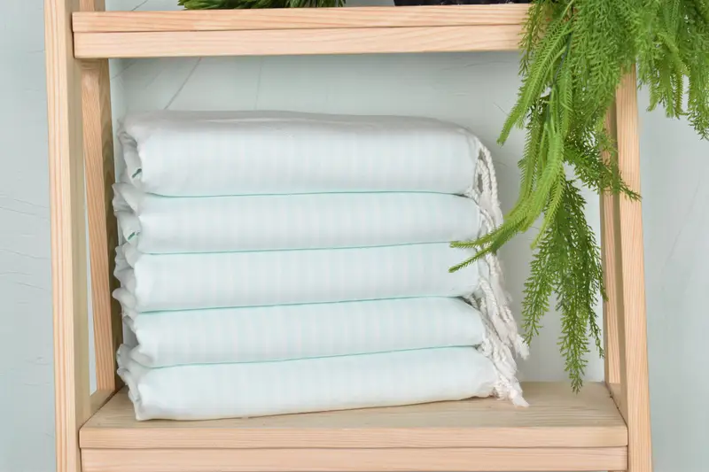 Decorative Towel, 70x40 Bamboo Striped Towel, Bath towel, Gym Towel, Customized Turkish Towel, Turkish Towel Beach, Bathroom Towel, Beach towel - 2