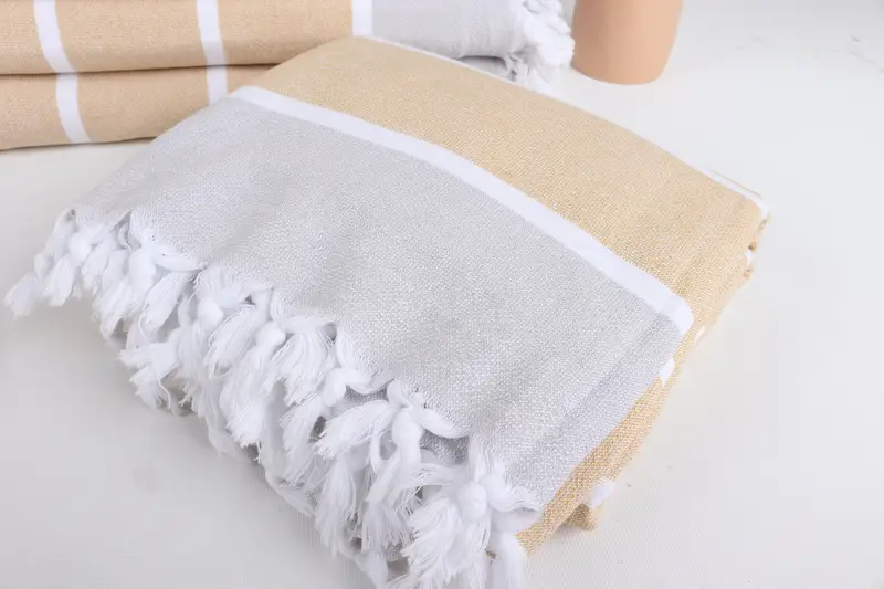 68x40 Cotton Striped Terry Towel, Turkish towel, Bulk Order Towel, Valentines Day Gift For Her, Best Beach Towel, Quick-dry towel, Embroidery Towels - 5