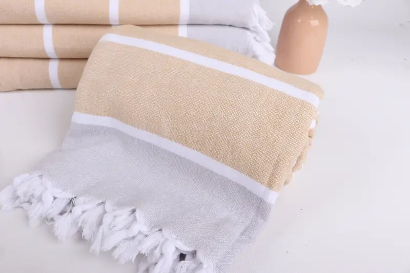 68x40 Cotton Striped Terry Towel, Turkish towel, Bulk Order Towel, Valentines Day Gift For Her, Best Beach Towel, Quick-dry towel, Embroidery Towels - 4