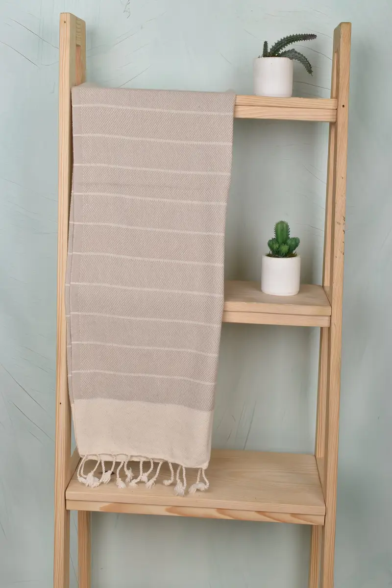 Custom Turkish Towel, Custom Wedding Gifts, Kitchen Towel, 36x16 Cotton Striped Towel, Custom Hand Towel, Bridesmaid Gift Towel, Wedding Gift - 8