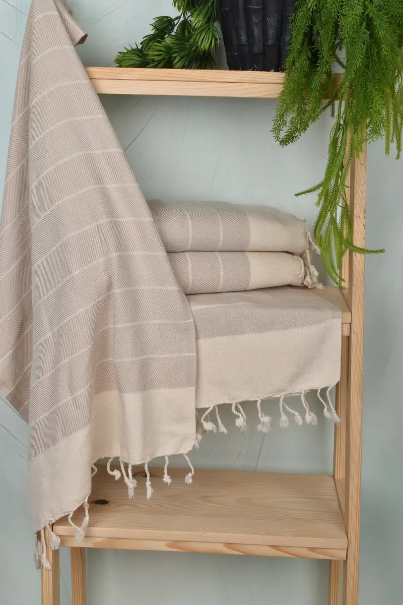 Custom Turkish Towel, Custom Wedding Gifts, Kitchen Towel, 36x16 Cotton Striped Towel, Custom Hand Towel, Bridesmaid Gift Towel, Wedding Gift - 6