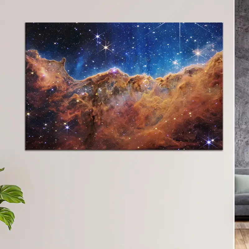 Stellar Canvas: NASA Deep Field Space Landscape Art Print
