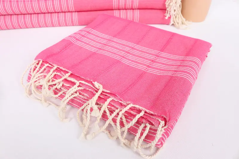 Bath towel, Bridesmaid Gifts, 70x40 Cotton Striped Towel, Best Friend Christmas Gift, Travel towel, Luxury Turkish beach towel with fringe - 5