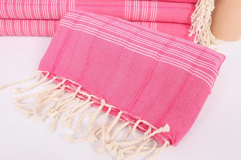 Bath towel, Bridesmaid Gifts, 70x40 Cotton Striped Towel, Best Friend Christmas Gift, Travel towel, Luxury Turkish beach towel with fringe - 4