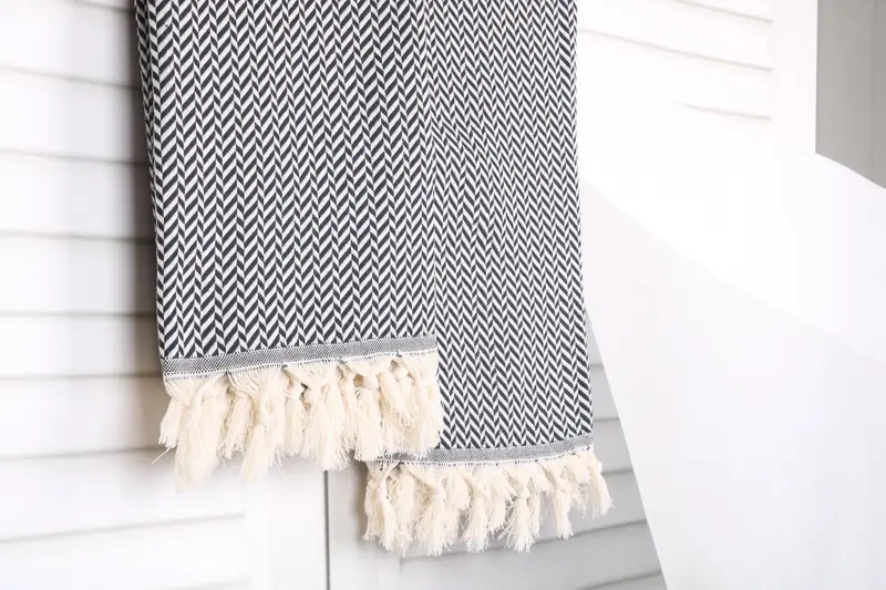 Best Friend Christmas Gift, 70x40 Cotton Chevron Towel, Lightweight towel, Custom Beach Towels, Quick-dry peshtemal, Bachelorette Party Gifts - 8