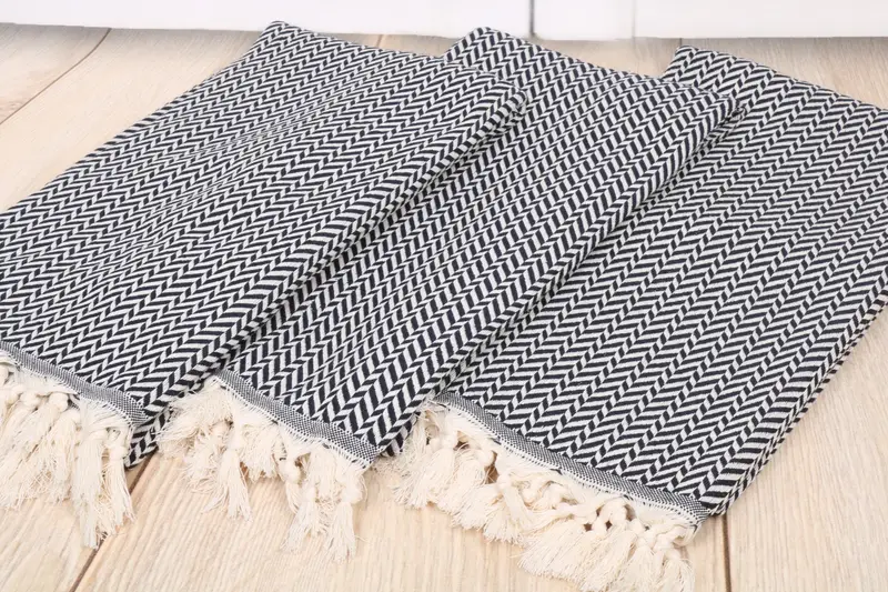 Best Friend Christmas Gift, 70x40 Cotton Chevron Towel, Lightweight towel, Custom Beach Towels, Quick-dry peshtemal, Bachelorette Party Gifts - 6