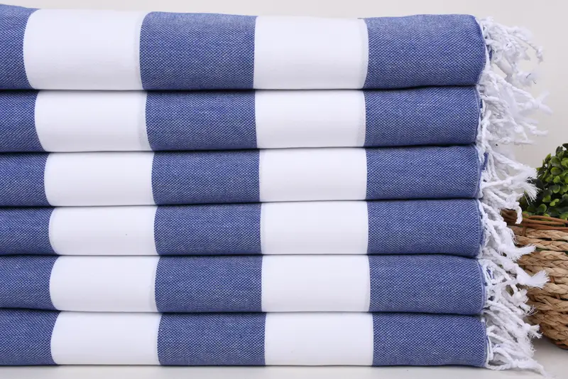 Wedding Gift Ideas, Lightweight Turkish towel, Gift For Her, Beach Theme Wedding Gift, 70x40 Cotton Striped Towel, Pool Towels, Absorbent towel - 2